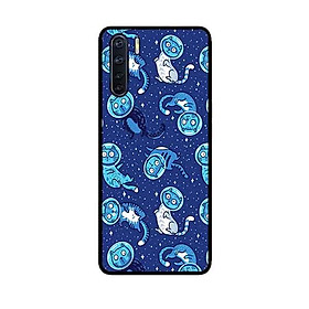 Ốp Lưng in cho Oppo A91 Mẫu Chú Mèo Ngoài Không Gian - Hàng Chính Hãng