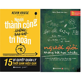 Combo Giải Mã Bí Mật Thành Công Của Những Người Giỏi ( Người Giỏi Không Bởi Học Nhiều + Người Thành Công Không Bao Giờ Trì Hoãn ) Tặng Boookmark Tuyệt Đẹp