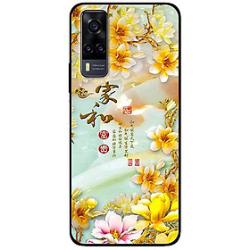 Ốp lưng dành cho Vivo Y51 (2020) / Y31 (2020) mẫu Chữ Hoa Vàng