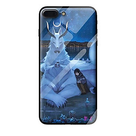 Ốp kính cường lực cho iPhone 8 Plus mẫu THÚ THẦN THOẠI 1 - Hàng chính hãng