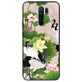 Ốp lưng dành cho Xiaomi Redmi 9 - Redmi 9A - mẫu Sen Và Hạcc