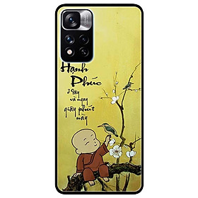 Ốp lưng dành cho Xiaomi Redmi Note 11 Pro 5G ( Bản Nội Địa ) mẫu Hạnh Phúc Chú Tiểu Hoa Trắng