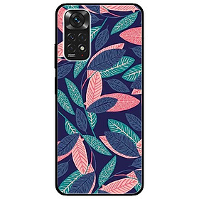 Ốp lưng dành cho Xiaomi Redmi Note 11 4G mẫu Lá Hồng Xanh