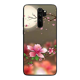 Ốp Lưng in cho Xiaomi Redmi Note 8 Pro Mẫu Ánh Trăng Hoa Đào - Hàng Chính Hãng