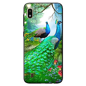 Ốp lưng cho Samsung Galaxy A10 chim công cặp 2 - Hàng chính hãng