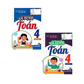 Sách - Vở Luyện Toán Lớp 4 - Combo 2 Tập - Dùng Chung Cho Các Bộ SGK Hiện Hành - Hồng Ân