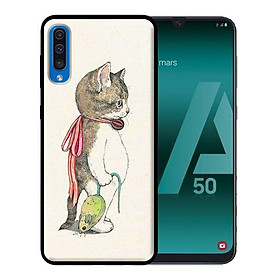 Ốp lưng in cho Samsung Galaxy A7 2018 mẫu Mèo Và Chuột - Hàng chính hãng