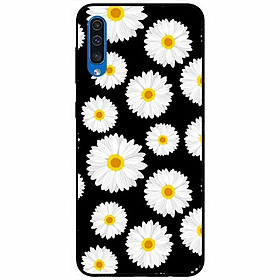 Ốp lưng dành cho Samsung A50 / A50s mẫu Hoạ Tiết Cúc Nền Đen