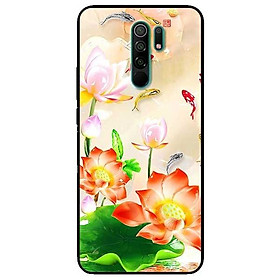 Ốp lưng dành cho Xiaomi Redmi 9 - Redmi 9A - mẫu Sen Nở Và Koi