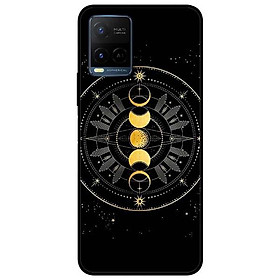 Ốp lưng dành cho Vivo Y21 - Vivo Y21s mẫu Trăng Vàng Đen