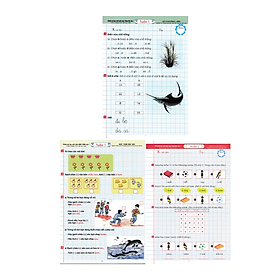 Sách Bổ Trợ - Combo Phiếu Bài Tập Cuối Tuần Môn Toán - Tiếng Việt - Tiếng Anh Lớp 1 (Theo Chương Trình Tiểu Học Mới)