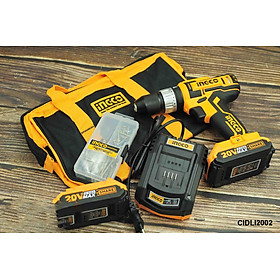 MÁY KHOAN BÚA DÙNG PIN LITHIUM INGCO CIDLI2002 (20V) - HÀNG CHÍNH HÃNG