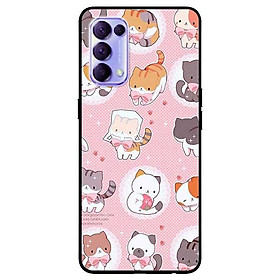 Ốp lưng dành cho Reno 5 - Reno 5 Pro - Realme 7 - Realme 7 Pro mẫu Họa Tiết Mèo Nơ