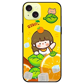 Ốp lưng dành cho Iphone 15 - Iphone 15 Plus - Iphone 15 Pro - Iphone 15 Pro Max - Cô Gái Cam - Hàng Chính Hãng