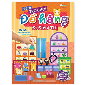Sách - Trò Chơi Đồ Hàng Cho Bé Gái - Hơn 1000 Stickers - Sách Tương Tác Bóc Dán Sticker Cho Bé - Megabook