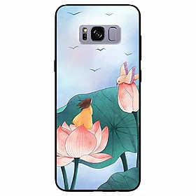 Ốp lưng dành cho Samsung S8 mẫu Cô Bé Và Chú Chim