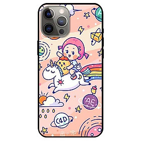 Ốp lưng dành cho Iphone 12 Mini - 12 / 12 Pro - 12 Pro Max mẫu Cô Gái Cưỡi Ngựa