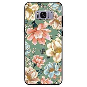 Ốp lưng dành cho Samsung S8 - S8 Plus - S9 Plus mẫu Hoa Xanh Hồng Vàng