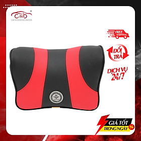 Gối Tựa Đầu Cao Su Non Bọc Da CIND G003 Màu Đen Đỏ
