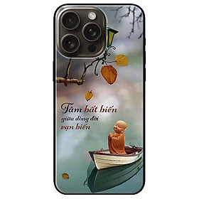 Ốp lưng dành cho Iphone 15 - Iphone 15 Plus - Iphone 15 Pro - Iphone 15 Pro Max - Tâm Chú Tiểu Thuyền - Hàng Chính Hãng