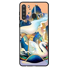 Ốp lưng dành cho Samsung Galaxy A21 mẫu Thác Thiên Nga