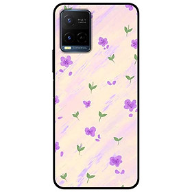 Ốp lưng dành cho Vivo Y21 - Vivo Y21s mẫu Hoa Tím 1