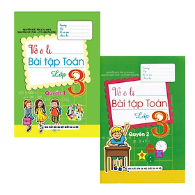Sách - Vở Ô Li Bài Tập Toán lớp 3 - Tập 1 và Tập 2 (KV)