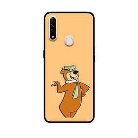 Ốp Lưng in cho Oppo A8 Mẫu Chú Gấu Vui Nhộn - Hàng Chính Hãng