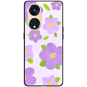 Ốp lưng dành cho Oppo Reno 8T 4G - Reno 8T 5G - Reno 10 5G - Reno 10 Pro 5G - Hoa Tím To - Hàng Chính Hãng