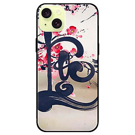 Ốp lưng dành cho Iphone 15 - Iphone 15 Plus - Iphone 15 Pro - Iphone 15 Pro Max - Thư Pháp LỘC Nền Anh Đào - Hàng Chính Hãng