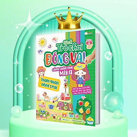 Sách - Trò Chơi Đóng Vai Công Chúa Nhỏ Mika - Tham Quan Nông Trại - Bóc Dán 80+ Sticker Đa Dạng Cho Bé Gái - Megabook