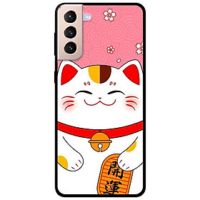Ốp lưng dành cho Samsung Galaxy S22 - S22 Plus - S22 Ultra - mẫu Mèo Nền Hồng
