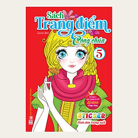 Sách - Trang Điểm Công Chúa - Tập  5 - Tô Màu + Sticker Trong Suốt - Việt Thư