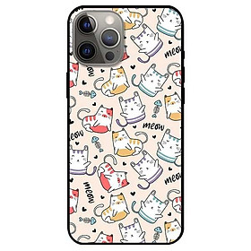 Ốp lưng dành cho Iphone 12 Mini - 12 / 12 Pro - 12 Pro Max mẫu Mèo Meow