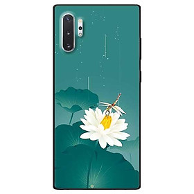 Ốp lưng dành cho Samsung Note 8 - Note 9 - Note 10 - Note 10 Plus mẫu Hoa Trắng Chuồn Chuồn