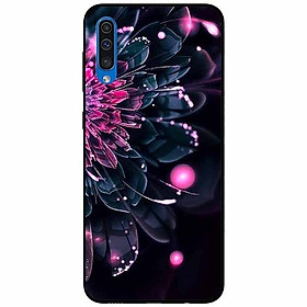 Ốp lưng in cho Samsung A30s Mẫu Mẫu Đơn Hồng Đen