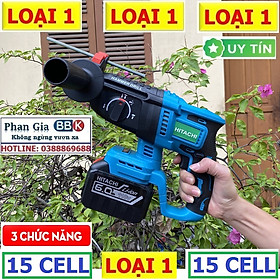[LOẠI 1] Máy Khoan Đục Bê Tông 199V - 3 Chức Năng: Khoan, khoan búa, đục - Động Cơ Không Chổ Than 100% Lõi Đồng