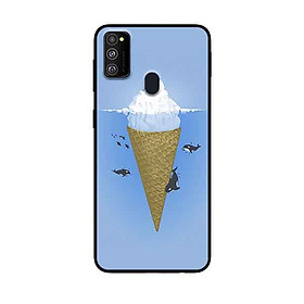 Ốp Lưng in cho Samsung Galaxy M30s Mẫu Kem Đại Dương - Hàng Chính Hãng