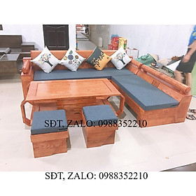 Bộ Bàn ghế góc Kim Cương gỗ Sồi Nga
