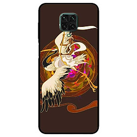 Ốp lưng dành cho Xiaomi Redmi 9s - 9 Pro - 9 Promax mẫu Hạc Trắng Đen