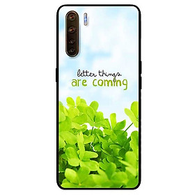 Ốp lưng dành cho Oppo Reno 3 - A91 mẫu Cỏ Xanh Và Chữ