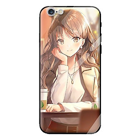 Ốp lưng kính cường lực cho iPhone 6 Plus GIRL 124 - Hàng chính hãng