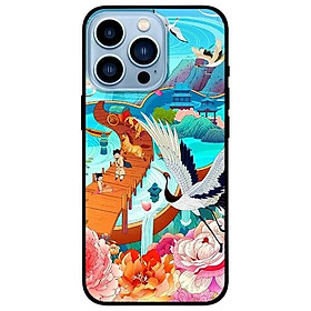 Ốp lưng dành cho Iphone 13 Mini - Iphone 13 - Iphone 13 Pro -  Iphone 13 Pro Max - Hạc Và Tiểu Linh Đồng