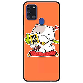 Ốp lưng dành cho Samsung Galaxy A21s mẫu Mèo Vui Vẻ