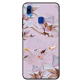 Ốp lưng in cho Vivo Y95 mẫu Tranh Hoa Và Cá - Hàng chính hãng