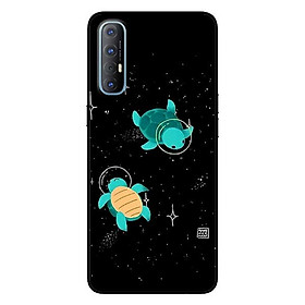 Ốp lưng dành cho Oppo Reno 3 Pro mẫu Hai Chú Rùa Xanh