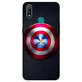 Ốp Lưng in cho Realme 3 Pro Mẫu Khiên Đội Trưởng 2 - Hàng Chính Hãng