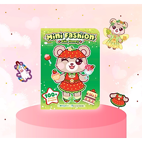 Sách cho bé Mini Fashion - Gấu Honey (100+ stickers dễ thương) #huongbook