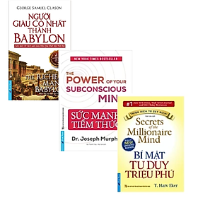 Combo 3Q Tư Duy Trong Kinh Doanh Thành Công : Bí Mật Tư Duy Triệu Phú + Người Giàu Có Nhất Thành Babylon + Sức Mạnh Tiềm Thức ( Tái Bản )
