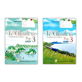 Sách - Combo Vở chính tả lớp 3 ( Tập 1 + Tập 2 )